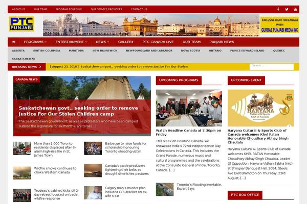 Site using Featured Video Plus plugin