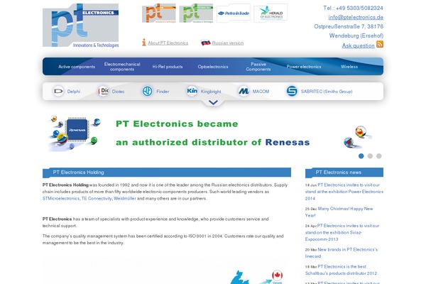 ptelectronics.com site used Ptelectronics