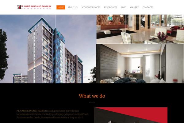 Megalith theme site design template sample