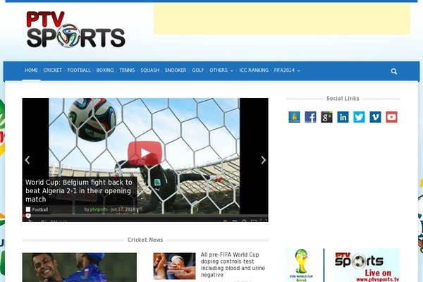 Magazin website example screenshot