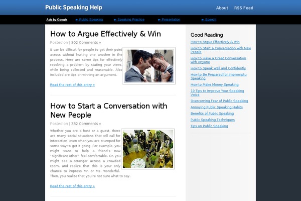 ColdBlue theme site design template sample