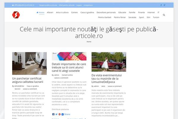 Virtue theme site design template sample