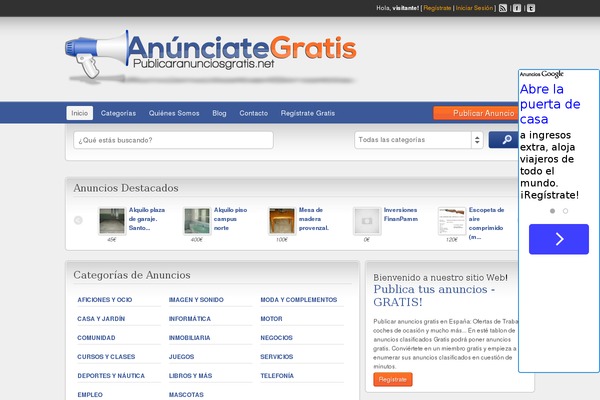 Site using Floating Adsense Bar plugin