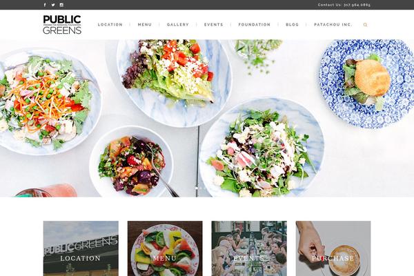 Hazel theme site design template sample
