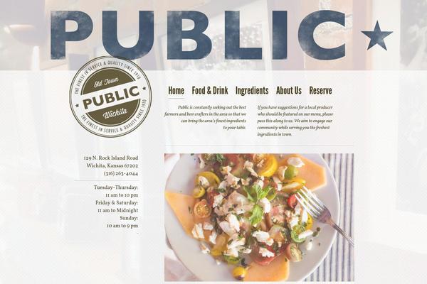 Public theme site design template sample