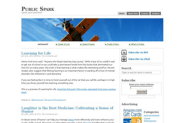 publicspark.com site used PrimePress