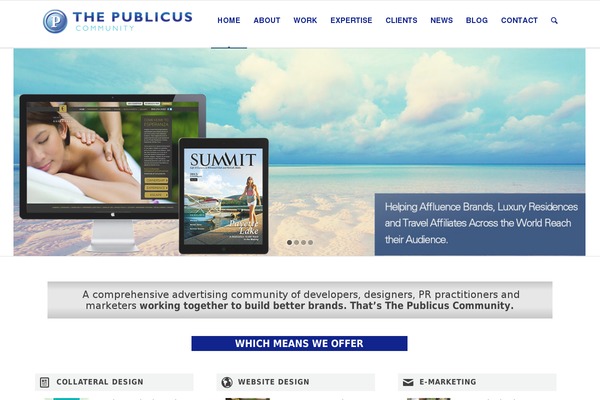 Enfold theme site design template sample
