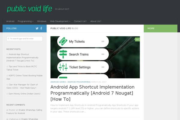 Site using WP Colored Coding plugin