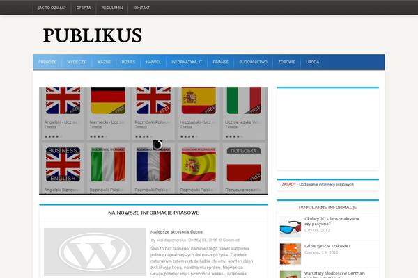 iMag Mag theme site design template sample
