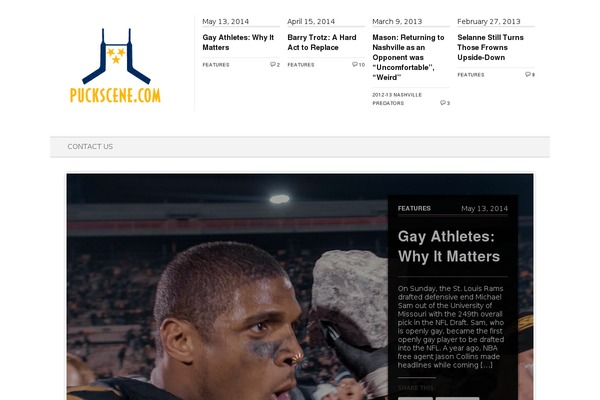 Editorial theme site design template sample