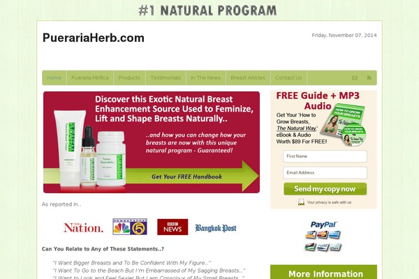 Site using ShiftNav - Responsive Mobile Menu plugin