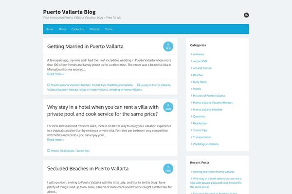 The Box theme site design template sample
