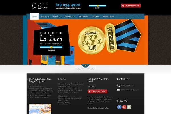 The Restaurant theme site design template sample