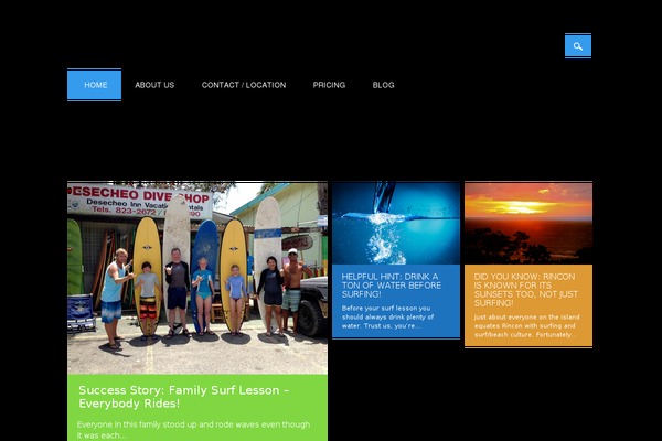 Surfarama theme site design template sample