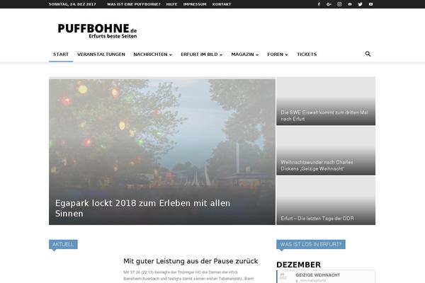 Site using Super Socializer plugin