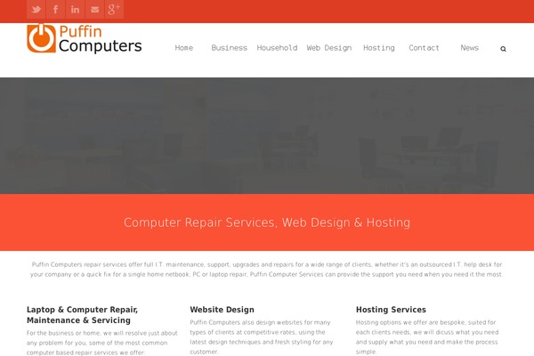 Sereno theme site design template sample