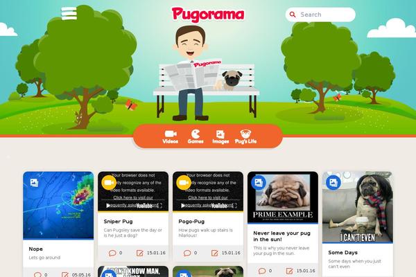 pugorama.com site used PinThis