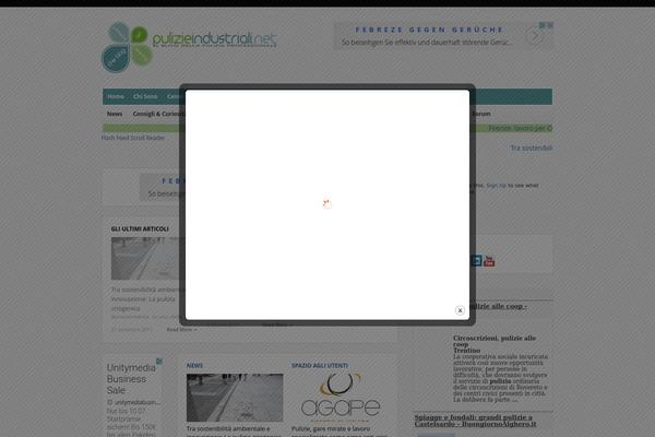 Site using Flash Feed Scroll Reader plugin