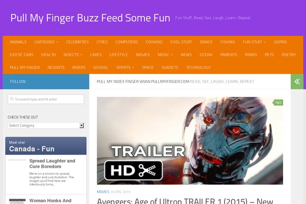 Hueman theme site design template sample
