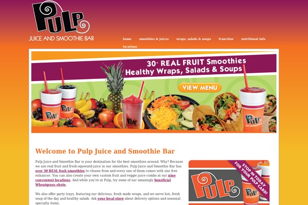 pulpjuiceandsmoothie.com site used Leadtheme