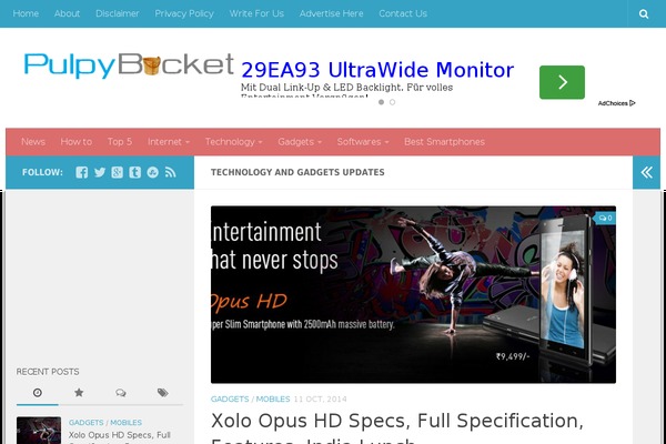 Jarida theme site design template sample