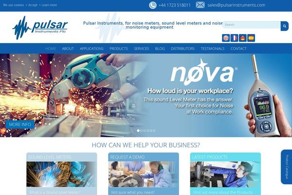 Pulsar theme site design template sample