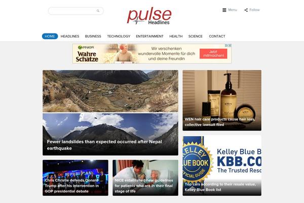 Site using Magazine3-widgets plugin