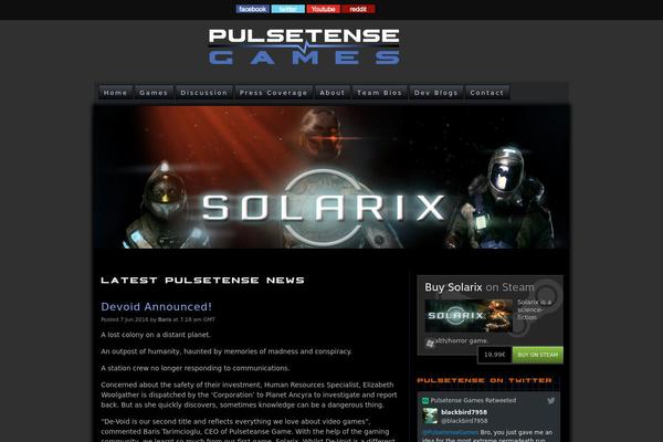 Pulse theme site design template sample