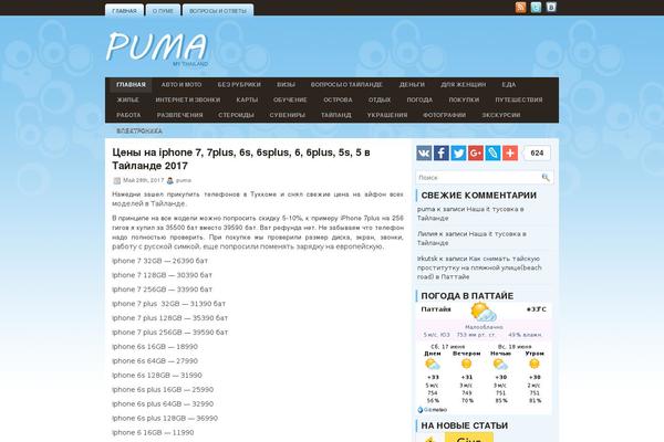 Summy theme site design template sample