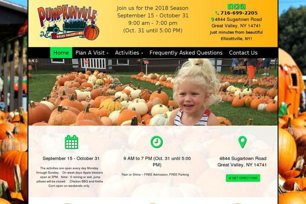 pumpkinville theme websites examples