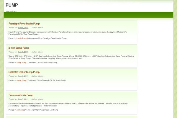 Light Green theme site design template sample