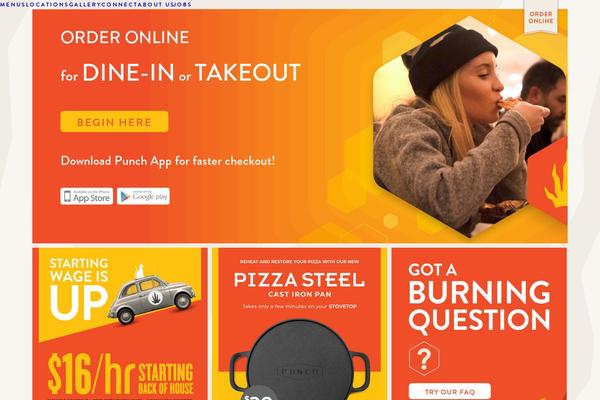 punchpizza.com site used Sprung-total