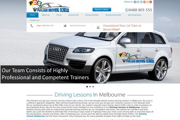 Pds theme site design template sample