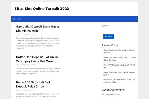 Minimalist Newspaper theme site design template sample
