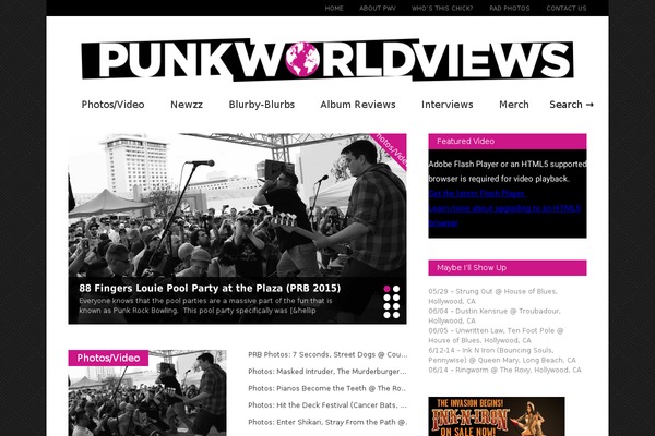 Gonzo theme site design template sample