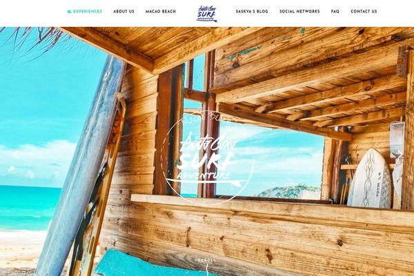 WaveRide theme site design template sample