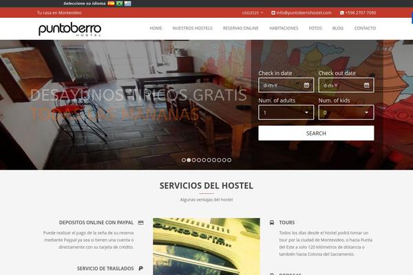 puntoberrohostel.com site used Travelico