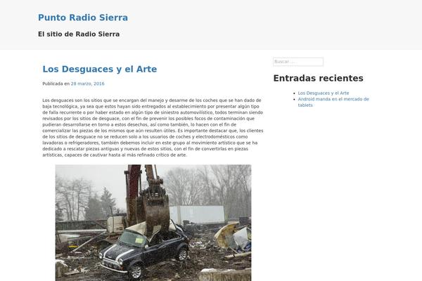 puntoradiosierra.es site used Clear Content