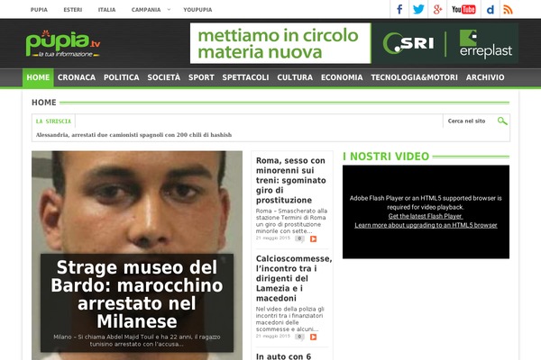 pupia.tv site used Pupia-main