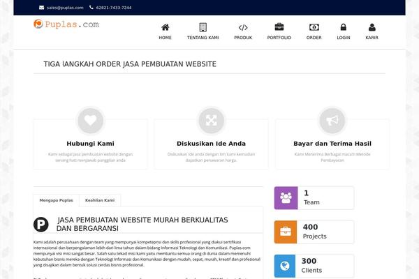 Valise theme site design template sample