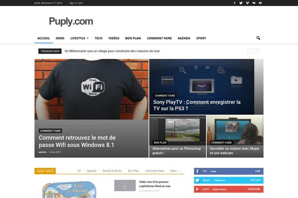 Newspaper theme site design template sample