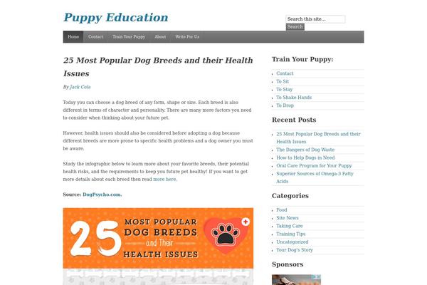 puppyeducation.net site used Tweaker4