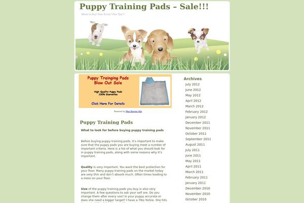 puppytrainingpads.net site used Furry Family