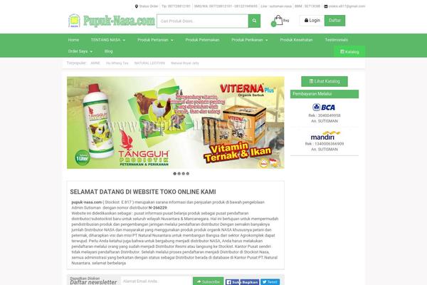 pupuk-nasa.com site used Indostore5.0.2