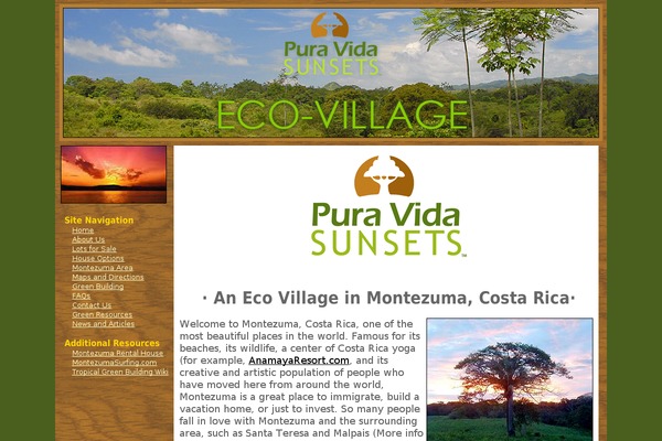 puravidasunsets.com site used Puravida