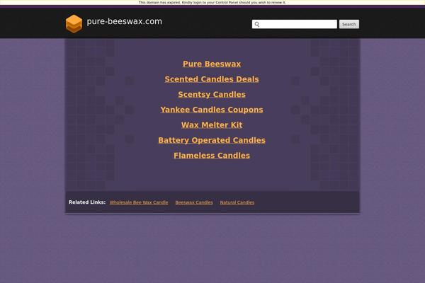 pure-beeswax.com site used Wooden