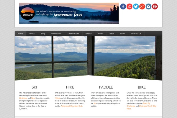 Everest theme site design template sample