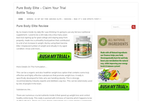 Leaf theme site design template sample