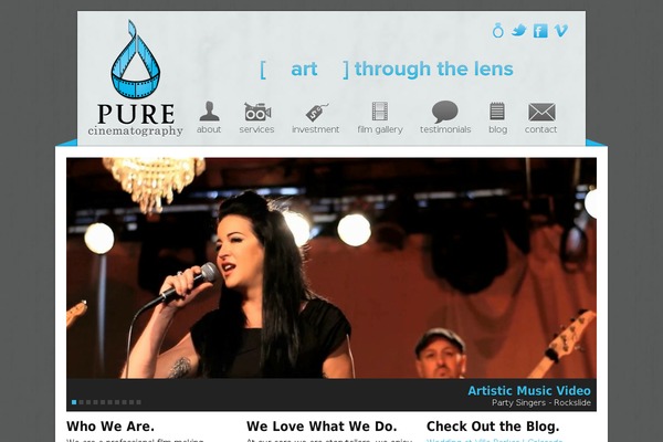 Pure theme site design template sample