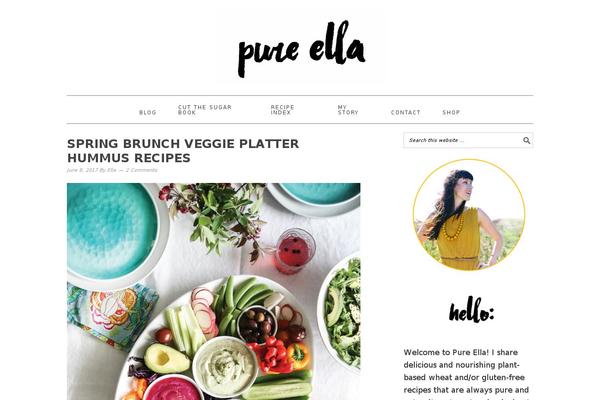 Foodie Pro theme site design template sample